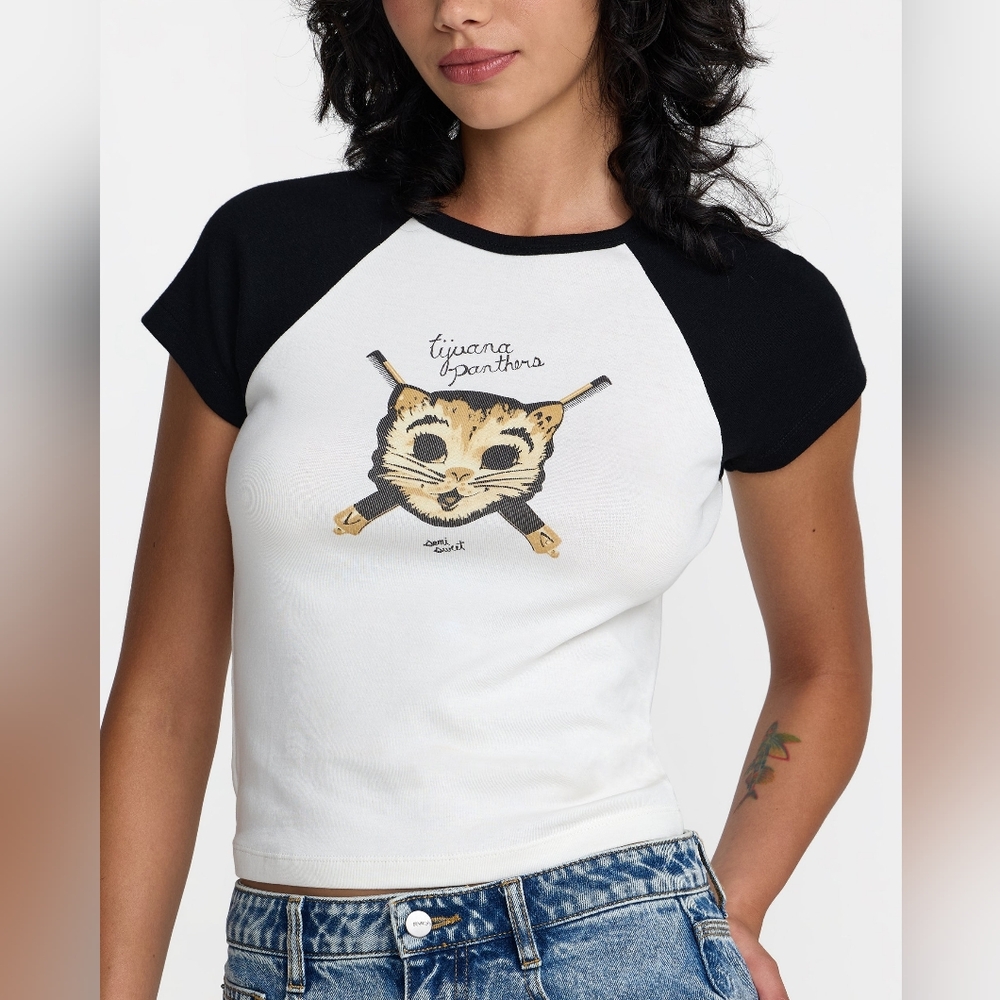 RVCA Tijuana Panthers Raglan Tee